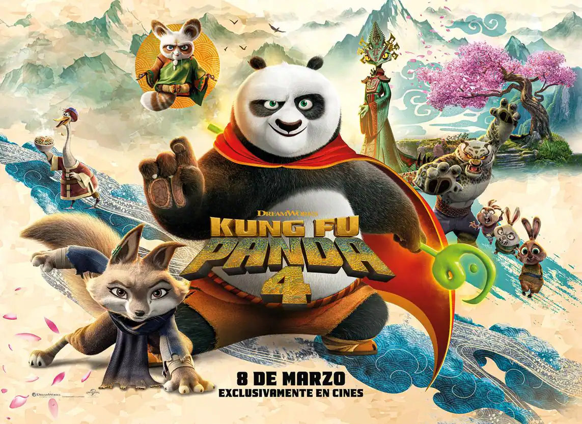  ‘Kung Fu Panda 4’ trụ vững ngôi đầu phòng vé tại Bắc Mỹ