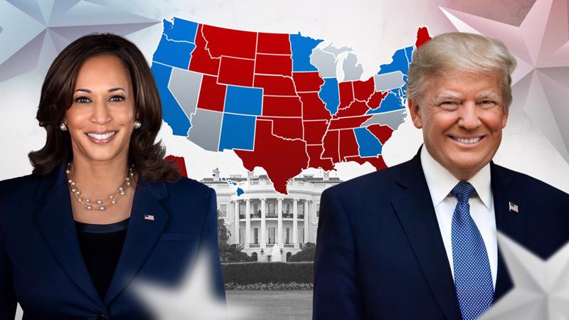  Cuộc Chiến Căng Thẳng: Donald Trump Đang Nắm Trọn 10 Bang, Kamala Harris Có Cửa Lội Ngược Dòng?