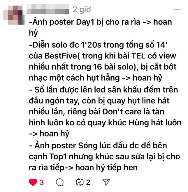 Fan không ngừng chia sẻ cảm xúc trên mạng xã hội