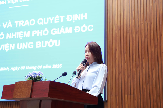  Bệnh viện Ung bướu TP HCM có nữ phó giám đốc