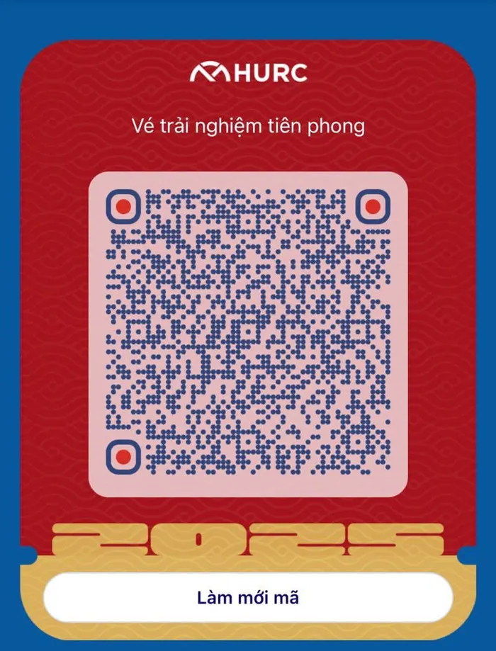 Sau khi đăng nhập vào App Công dân số TP.HCM, vào metro, ứng dụng tạo mã QR làm thủ tục đi metro.