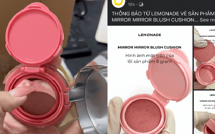 Động thái từ Lemonade Cosmetics.