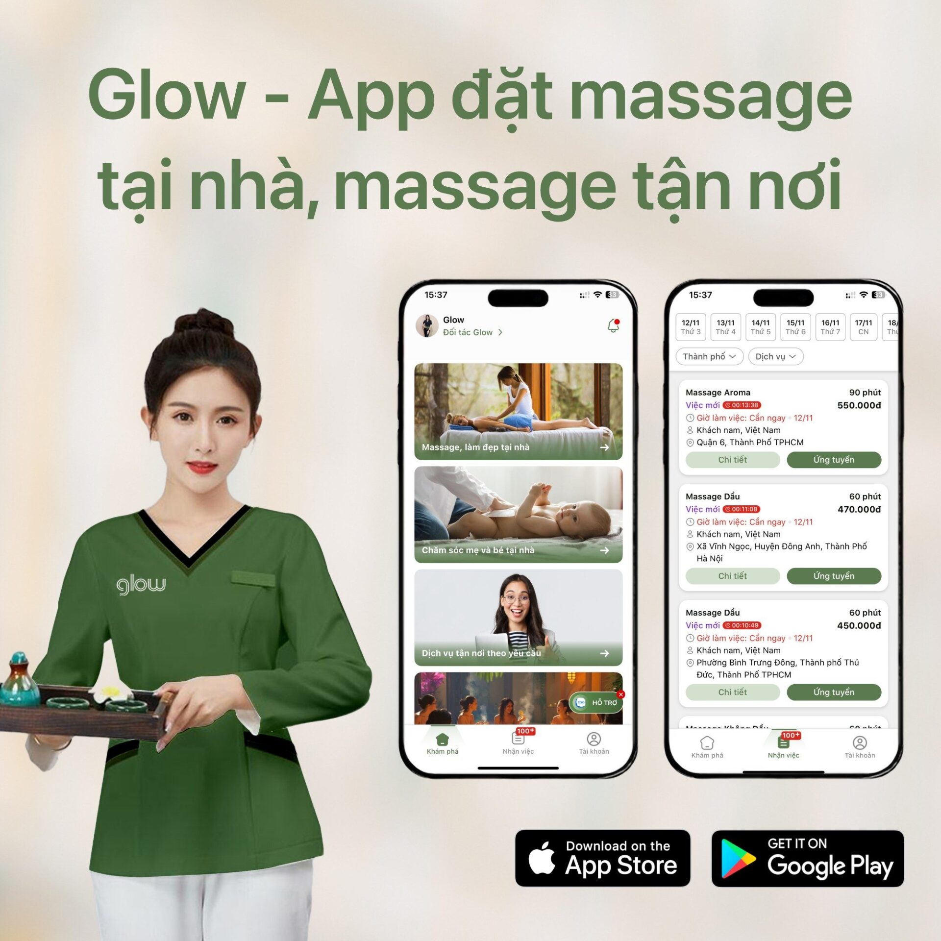 Glow – đồng hành cùng bạn trong hành trình chăm sóc sức khỏe.