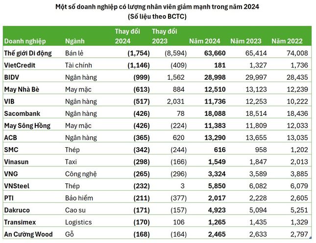 Năm 2025 mở đầu với hàng loạt thông báo cắt giảm nhân sự, từ lĩnh vực công nghệ, tài chính đến bán lẻ. 