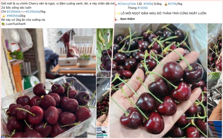 Cherry nhập khẩu giá “rẻ như cho”, dân tình đổ xô mua.