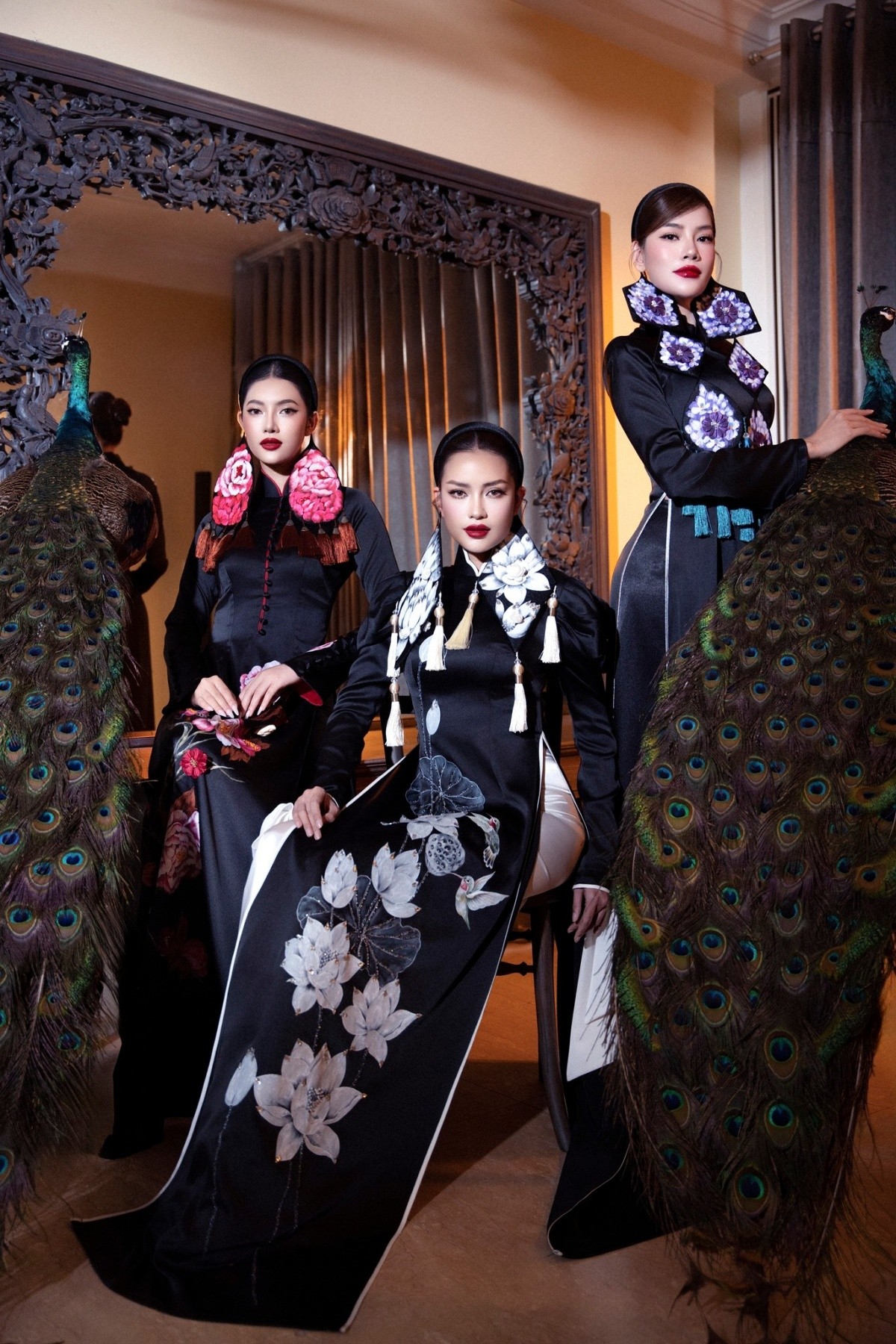 Vẻ đẹp truyền thống qua chất liệu lụa lãnh Mỹ A.