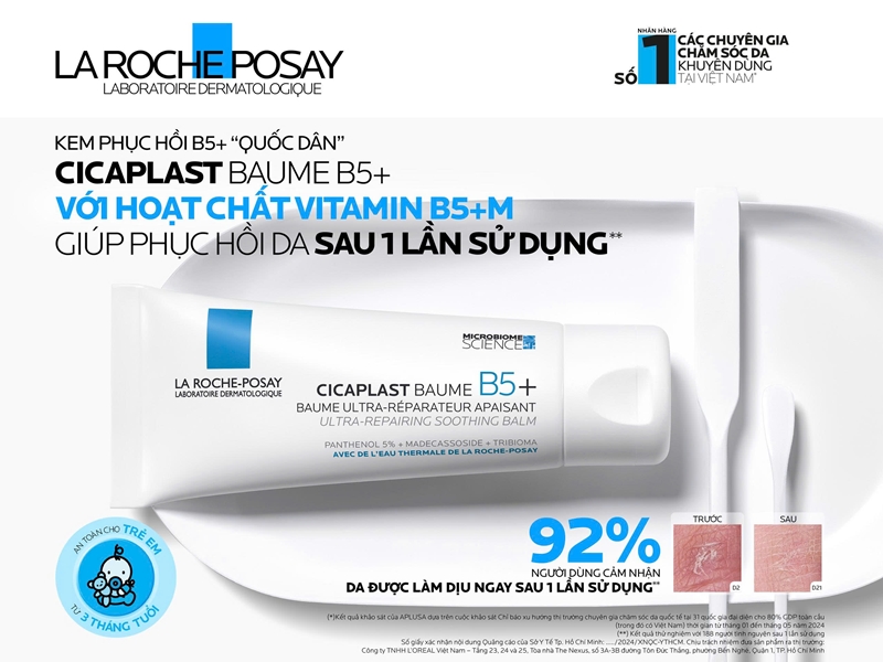 "chuyên gia đa năng" trong việc phục hồi da, với công thức từ Vitamin B5