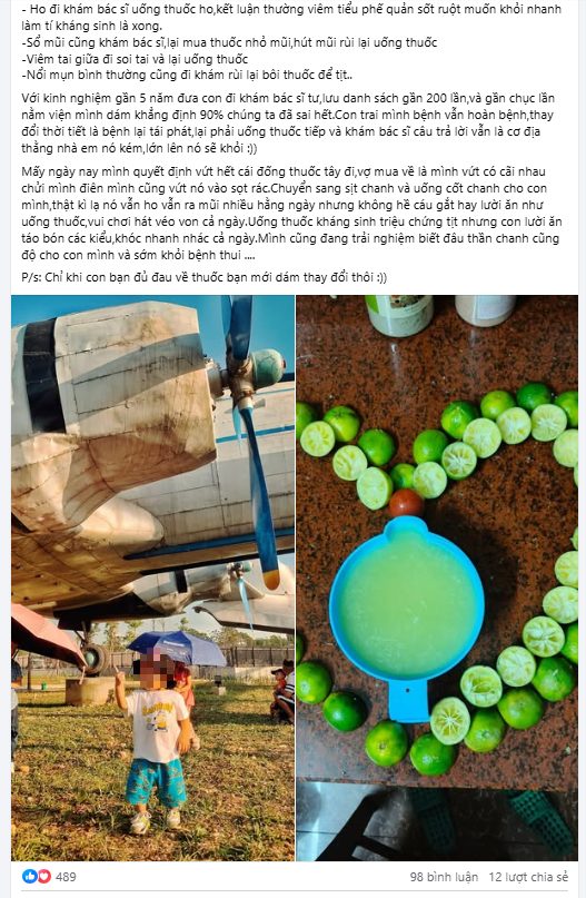 Trào lưu chữa bệnh bằng nước cốt chanh.