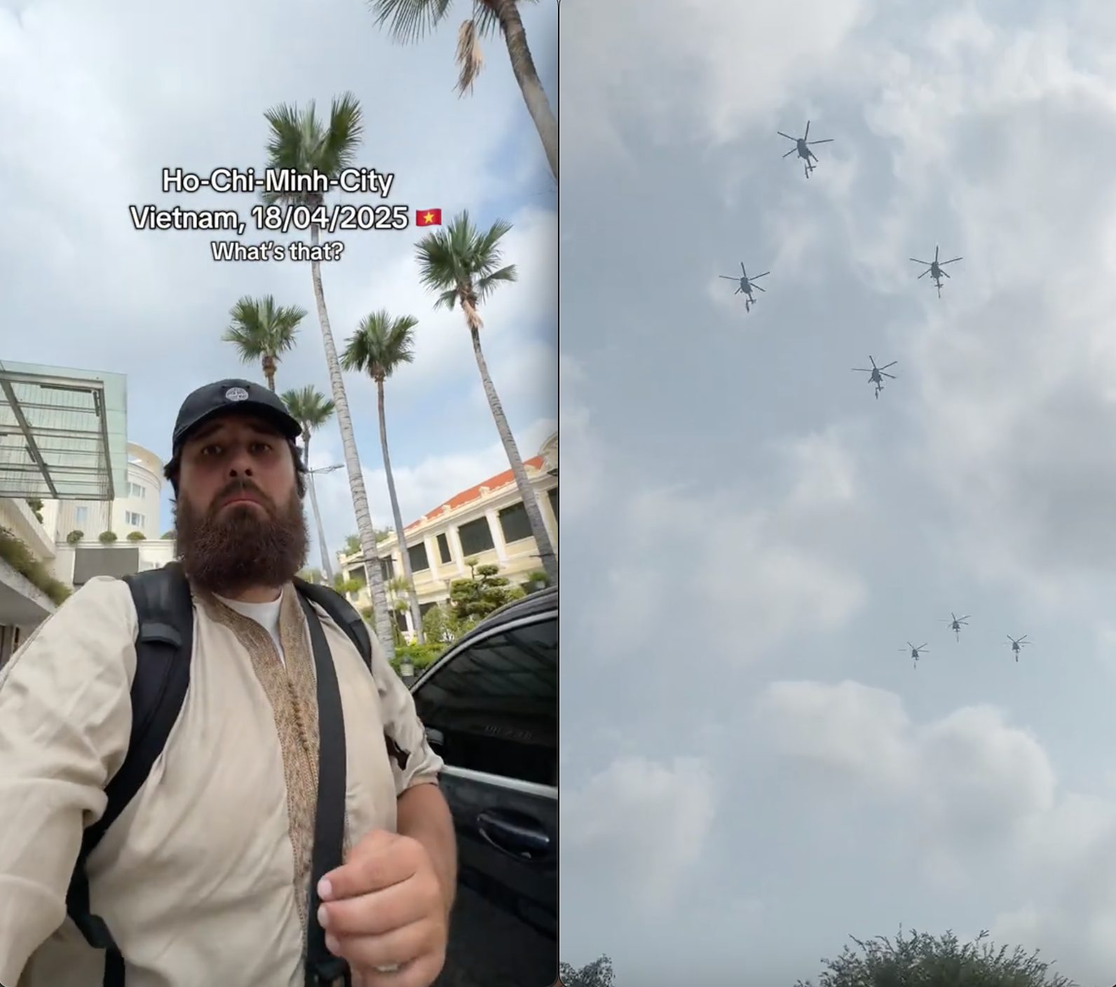 Không giấu nổi sự hoang mang, anh chàng lẩm bẩm một câu bằng tiếng Anh: “What’s going on? Someone please explain this to me?” (Chuyện gì vậy? Ai đó làm ơn giải thích giúp tôi?)