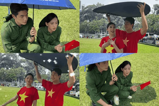  Tiểu Vy và Quốc Anh đã góp phần truyền tải tinh thần tự hào dân tộc trong dịp Đại lễ năm nay