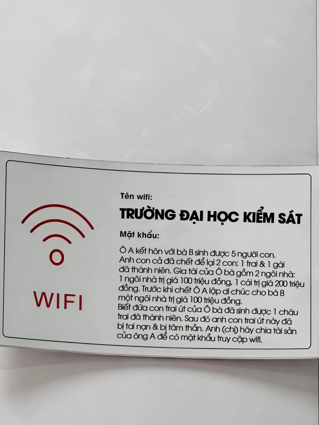 Wifi – chuyện nhỏ bỗng hóa bài thi Luật