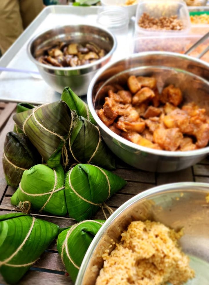 Bánh ú bá trạng là món ăn Tết Đoan ngọ đặc trưng ở miền Nam. (Ảnh: Ngọc Trà Nguyễn)