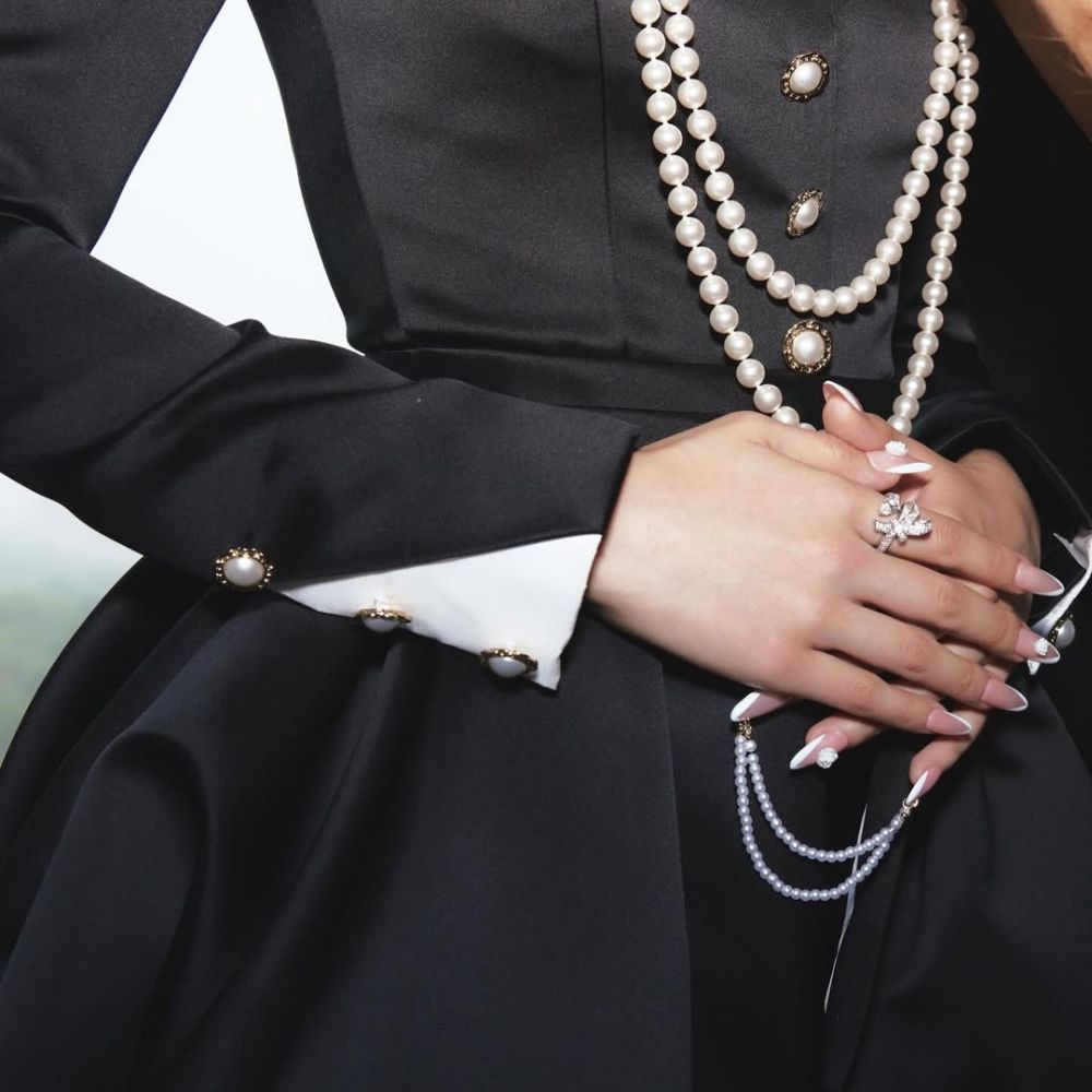 Bộ móng tay kiểu Pháp hoàn hảo.