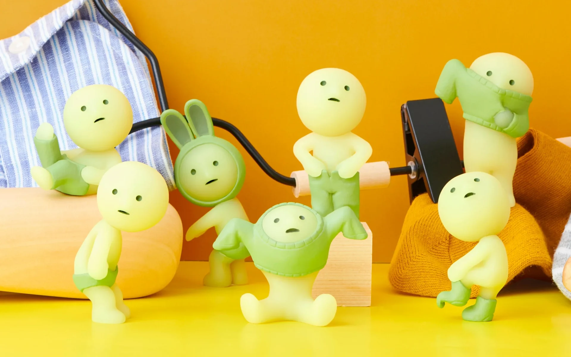 mô hình nhân vật nhỏ nhắn màu xanh lá, đang thu hút sự chú ý đặc biệt từ cộng đồng mạng