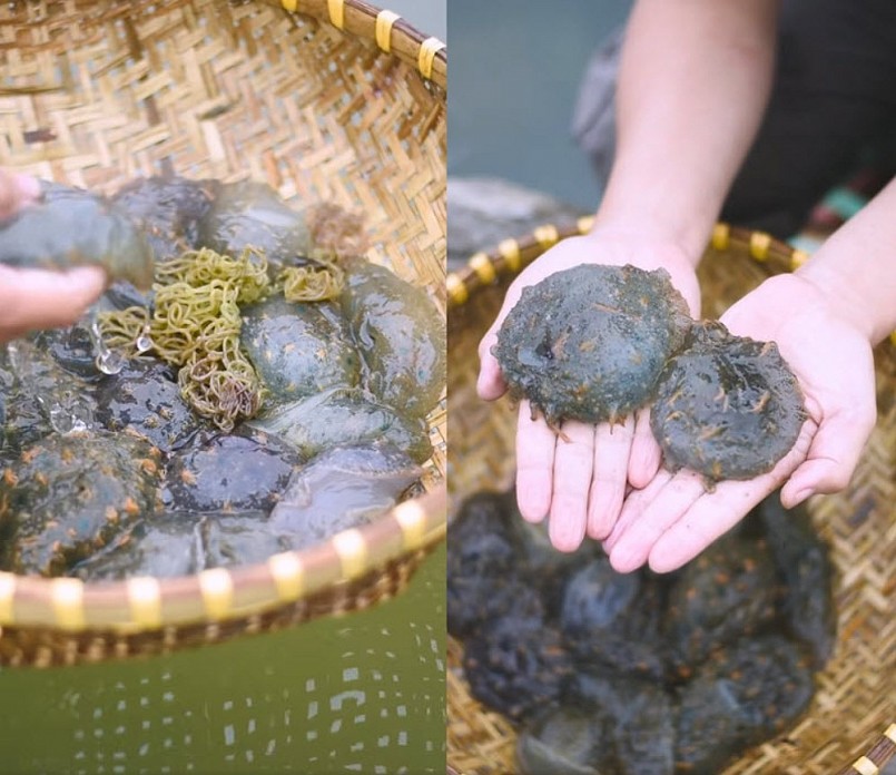 Bún được rửa sạch nhiều lần và ngâm qua đêm nhằm giảm bớt vị mặn đặc trưng từ nước lợ. 