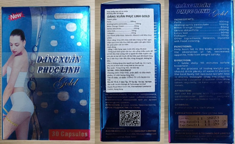 . Sản phẩm này có ghi rõ "sản xuất tại: Austin Biologic & Technology Limited", tuy nhiên số Giấy tiếp nhận đăng ký bản công bố ghi trên bao bì lại không đúng.