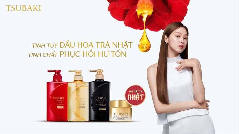 Mỗi sản phẩm đều chứa dầu hoa trà, mang đến hiệu quả phục hồi vượt trội mà không cần phải đến salon.