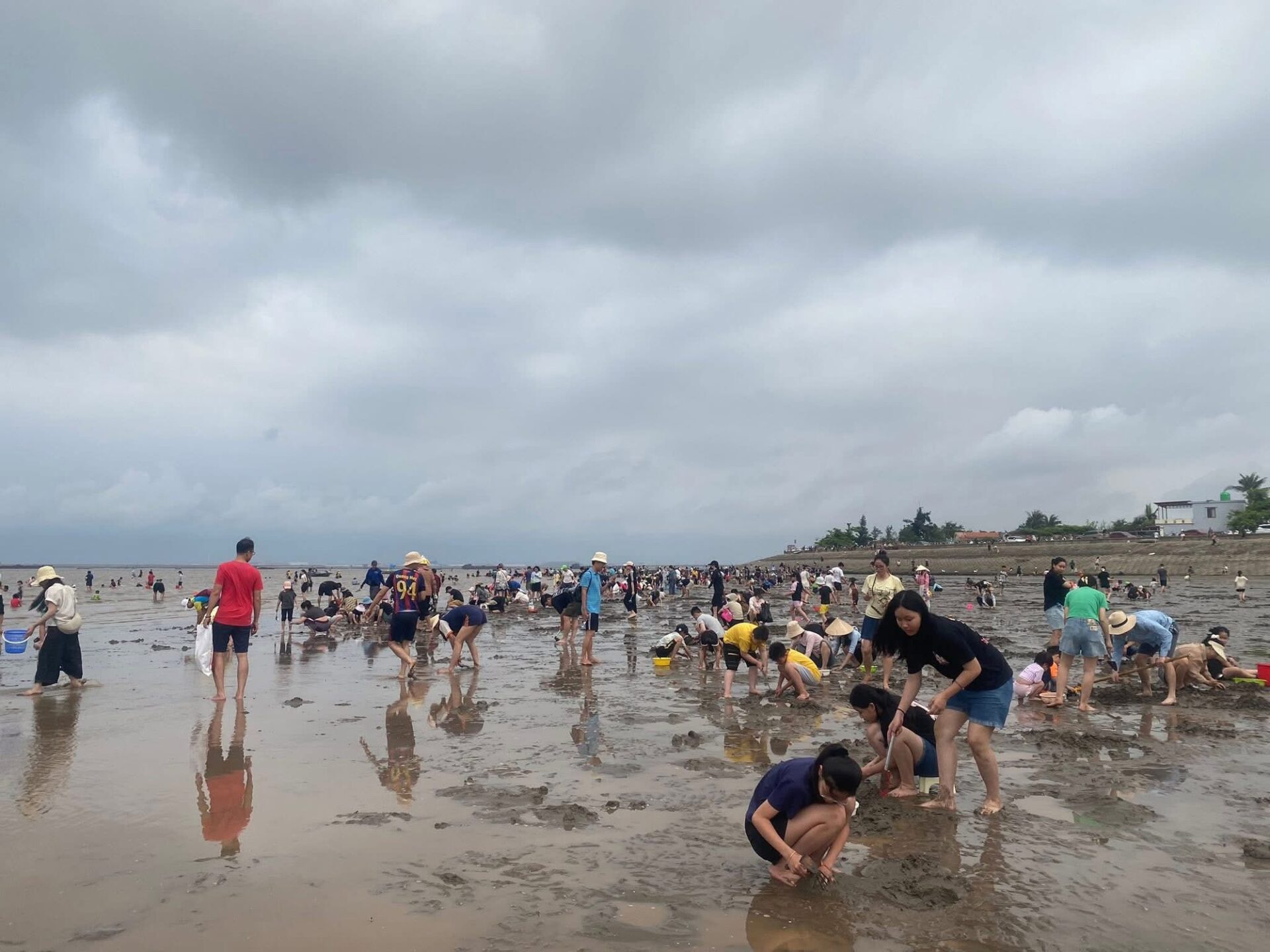 những bãi biển lại trở thành “thánh địa vui chơi” của hàng nghìn gia đình,
