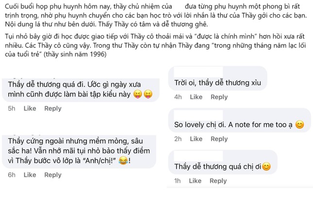 Thầy Hải khéo léo lồng ghép thông điệp tích cực bằng chính trải nghiệm học tập của học sinh lớp mình.