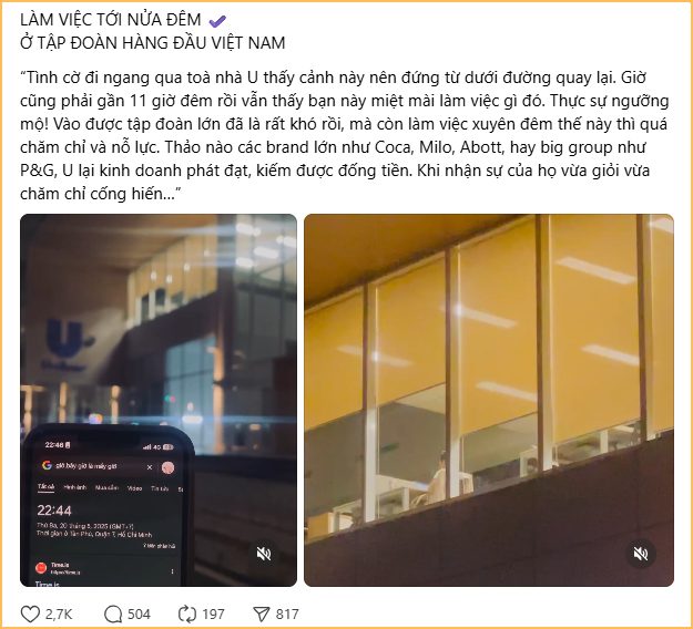 Tăng ca nên ngưỡng mộ hay nên tranh cãi?