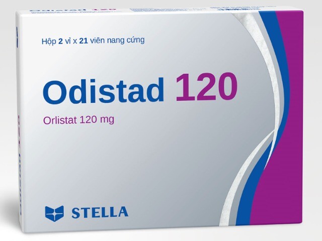 Thuốc Odistad 120, chứa thành phần chính Orlistat.