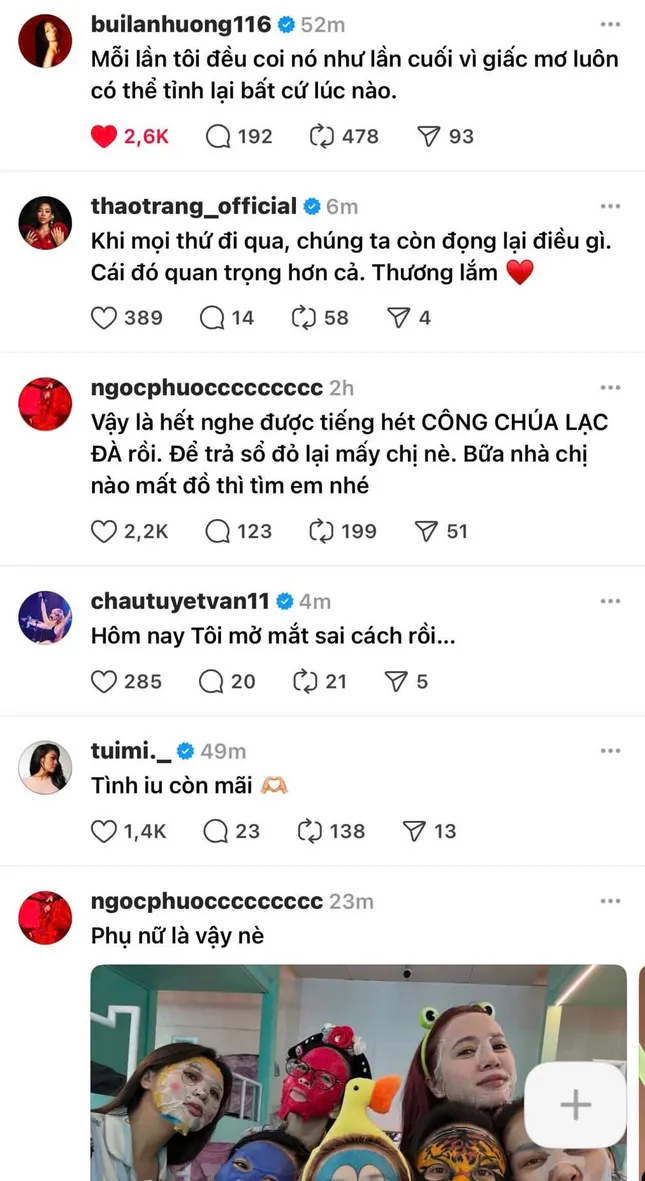  loạt bài đăng đầy cảm xúc đến từ các nghệ sĩ tham gia chương trình “Chị Đẹp Đạp Gió”