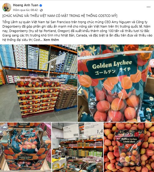 Vải thiều Việt Nam đặt chân vào “sân chơi lớn”.