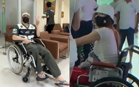 cộng đồng mạng liên tục truyền tay hình ảnh hai nghệ sĩ nổi tiếng là Ninh Dương Lan Ngọc và Liên Bỉnh Phát phải ngồi xe lăn tại sân bay