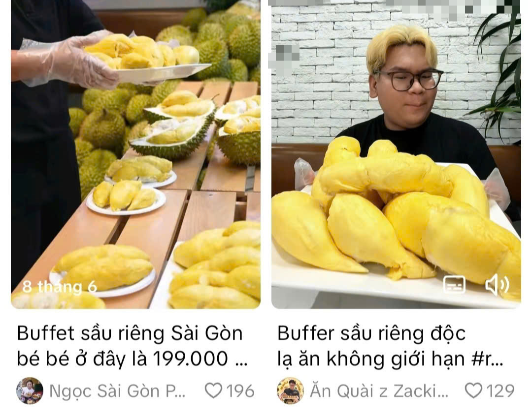 Một tiếng đồng hồ, 199.000 đồng và một bữa sầu riêng Ri 6 chất lượng xuất khẩu.