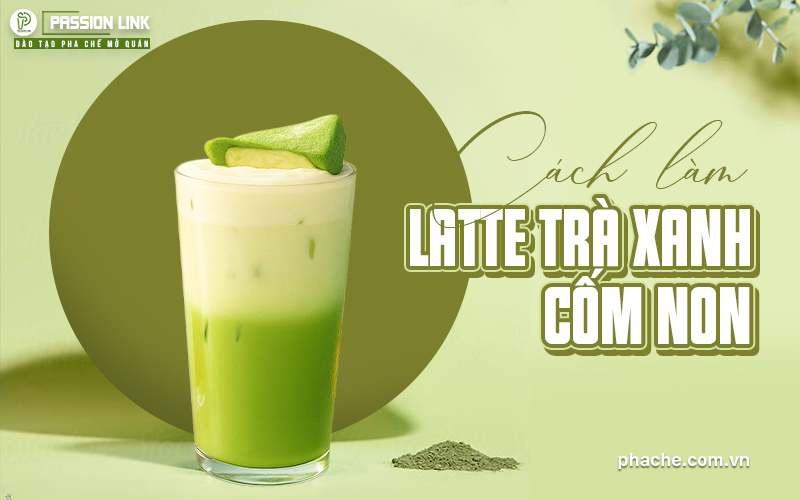 sản phẩm kết hợp giữa matcha hiện đại và bánh cốm truyền thống.