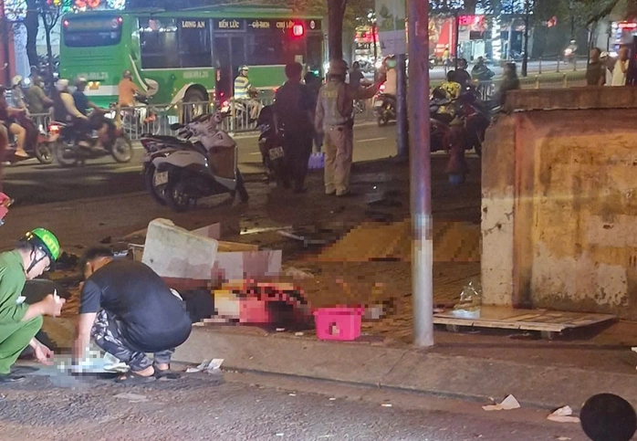 Hiện trường tai nạn.