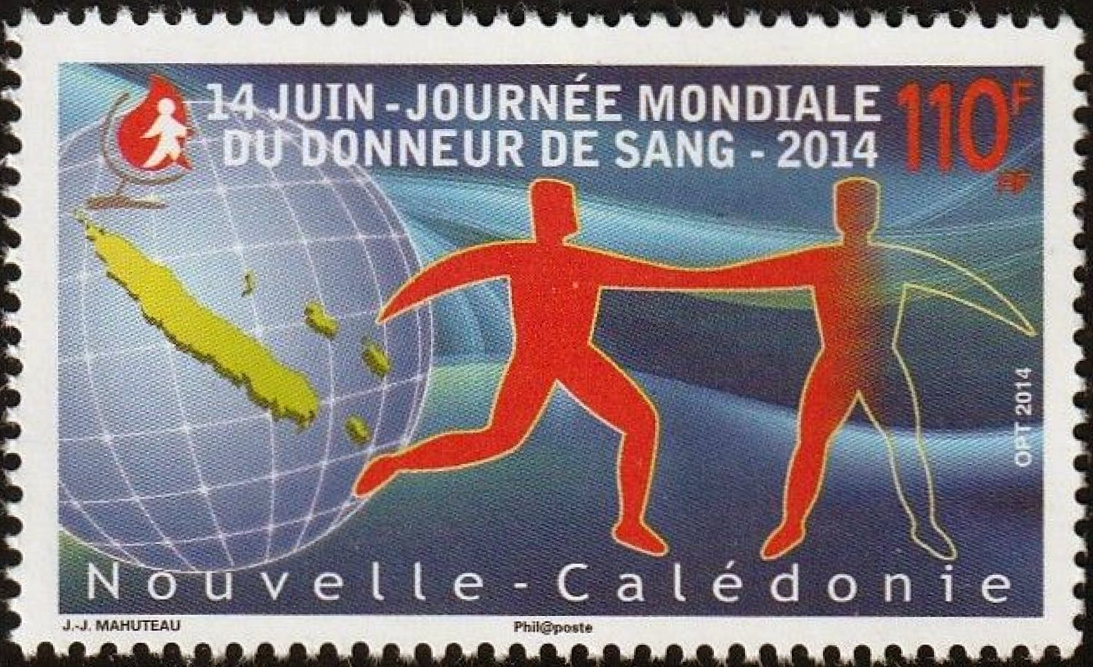 Hiến máu nhân đạo được “đóng dấu” trong nghệ thuật tem bưu chính.