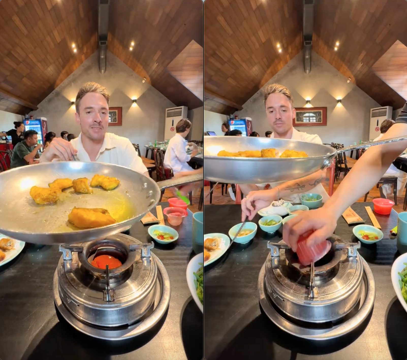 du khách nước ngoài được dân mạng khen là "ăn chuẩn hơn người Việt" 