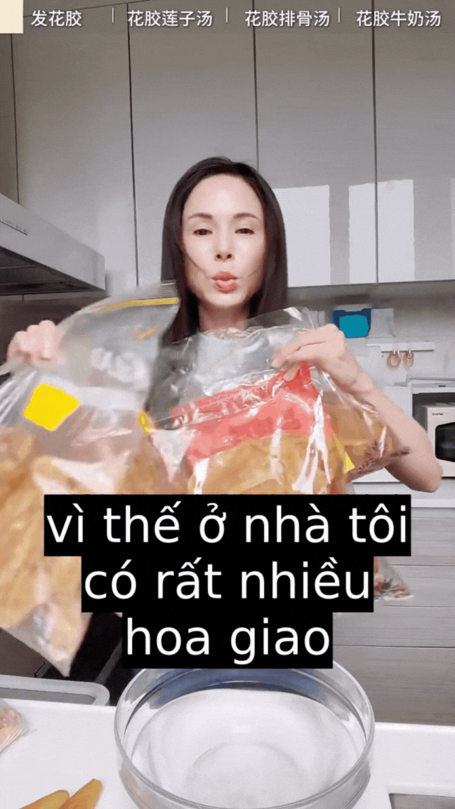Công thức "dưỡng nhan" từ bong bóng cá được Lý Nhược Đồng yêu thích.