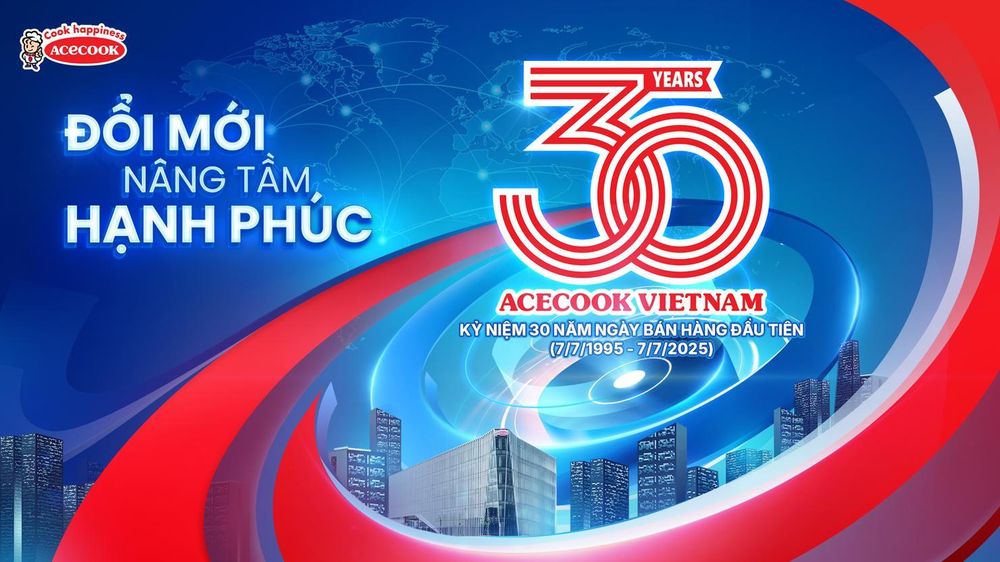 Ba mươi năm không ngừng chuyển mình, Acecook Việt Nam không chỉ khẳng định vị thế trong ngành thực phẩm ăn liền mà còn tiên phong kiến tạo giá trị bền vững
