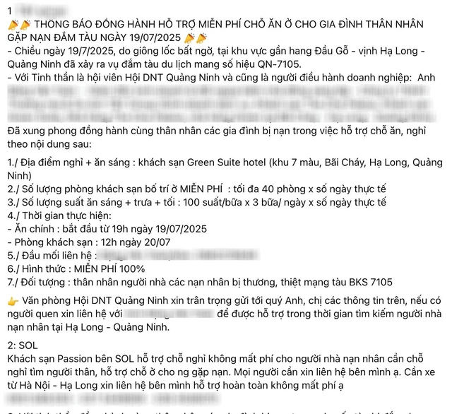 Người dân Hạ Long tiếp sức giữa thời điểm bi kịch