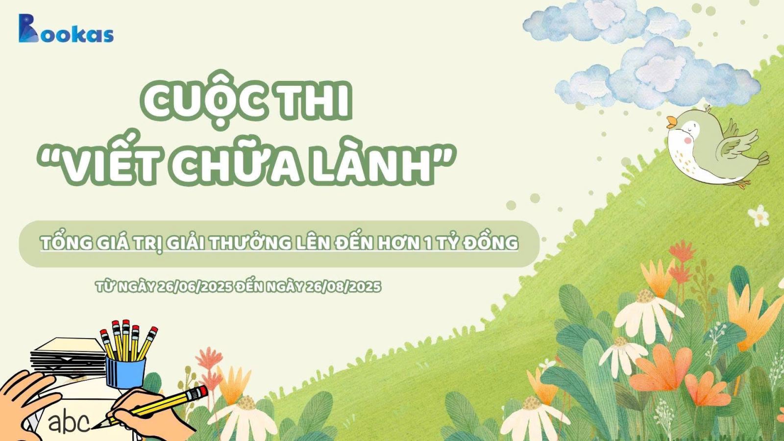 thông tin chính thức về cuộc thi “Viết chữa lành” chỉ xuất hiện trên 3 kênh xác thực: