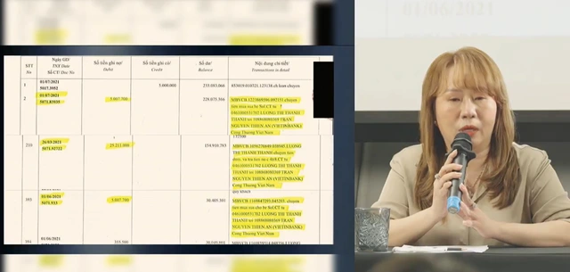 Tại họp báo, mẹ Jack công bố nhiều bản sao kê chứng minh dòng tiền chu cấp