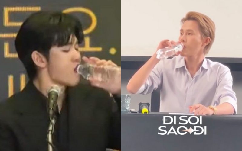 Visual được so sánh với hình ảnh Kim Soo Hyun tại họp báo “gây bão”