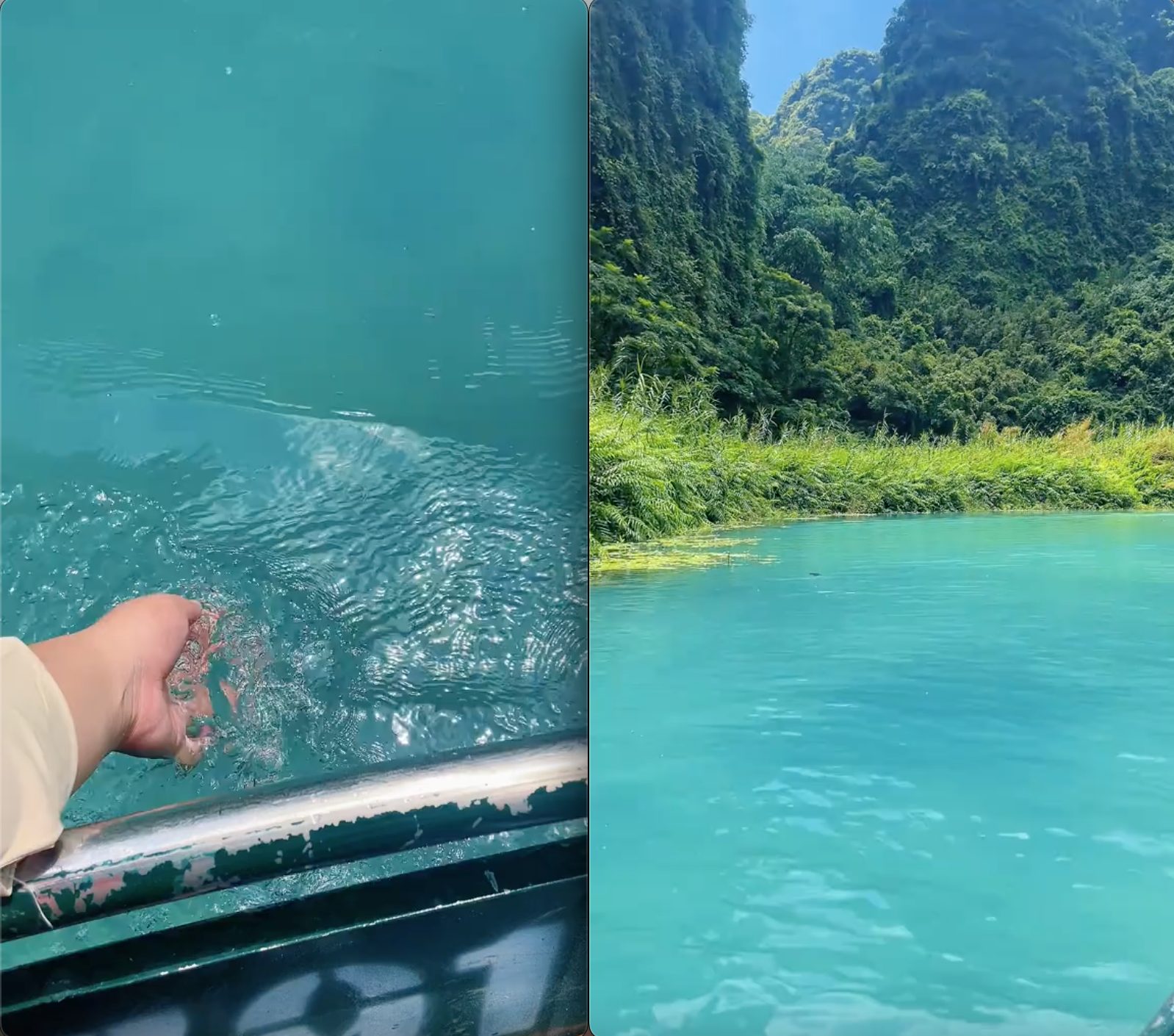 Màu nước đổi thay, khung cảnh như tranh