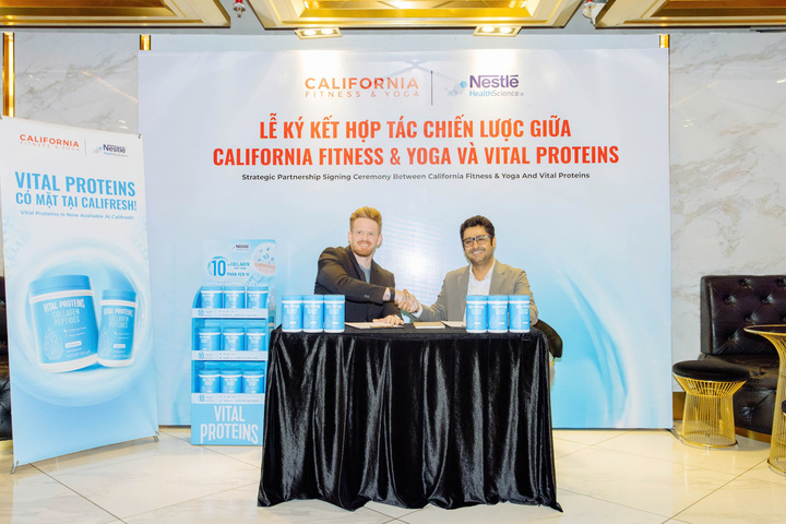 Nestlé Việt Nam thông qua thương hiệu Vital Proteins vừa công bố hợp tác chiến lược với California Fitness & Yoga