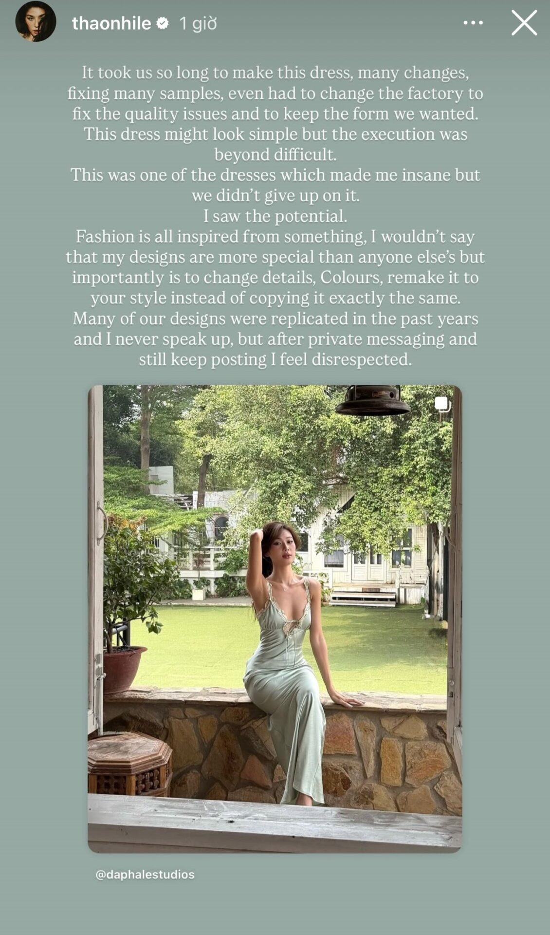  Á hậu Thảo Nhi Lê bức xúc tố thiết kế bị copy, nhưng phản ứng dân mạng mới là bất ngờ