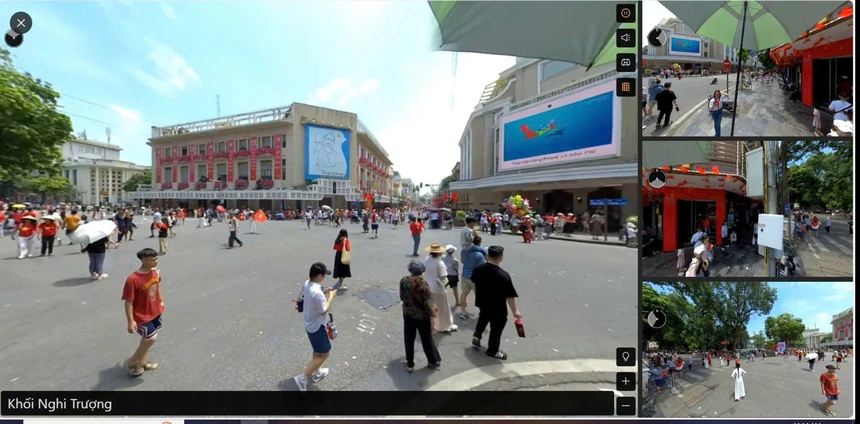 cho phép người dùng theo dõi trực tiếp các màn tổng duyệt và diễu binh với độ nét siêu cao, đồng thời tự do chọn góc máy như đang đứng giữa phố phường thủ đô.