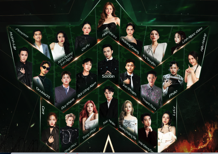 Sân khấu hội tụ dàn sao đình đám.