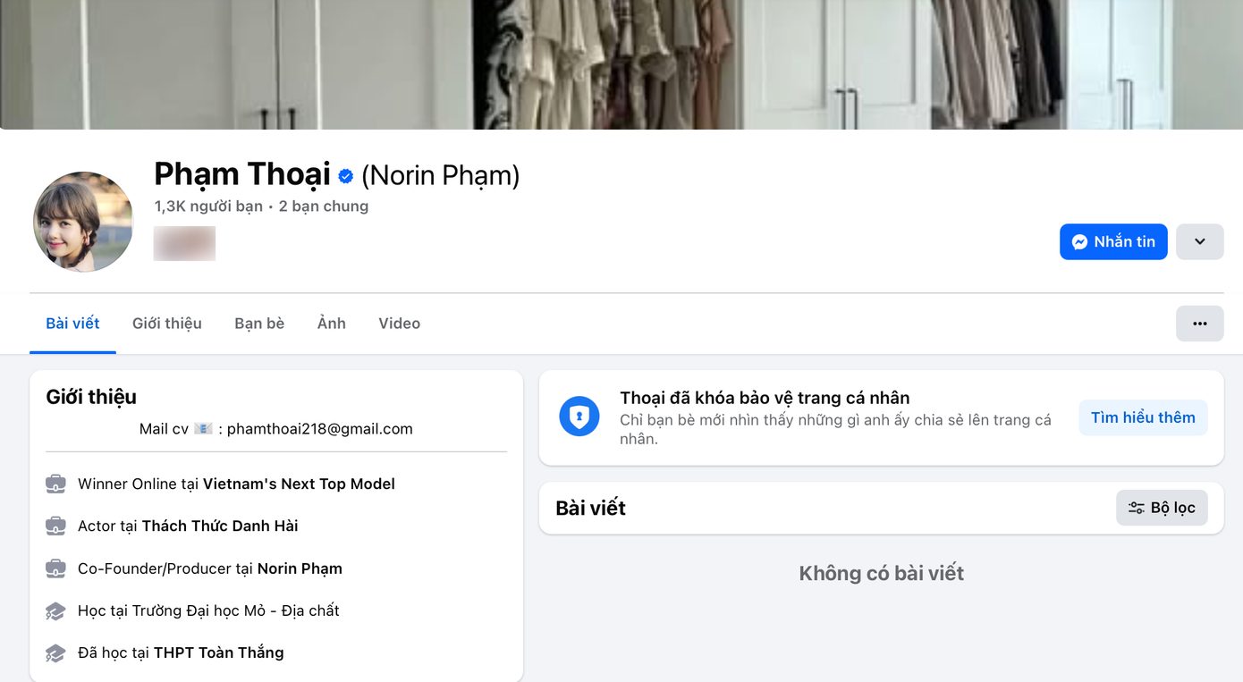 Gương mặt đình đám trên TikTok – đã bất ngờ bật chế độ khóa bảo vệ trang cá nhân trên Facebook.