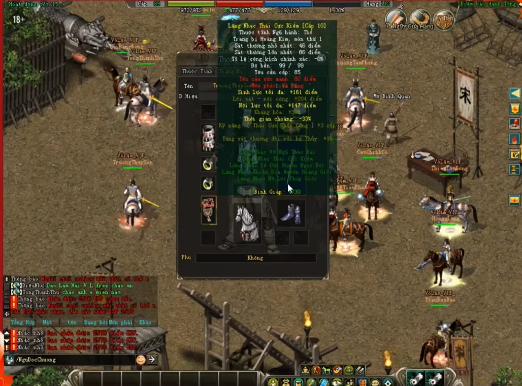 Hệ thống trang bị linh hoạt hơn