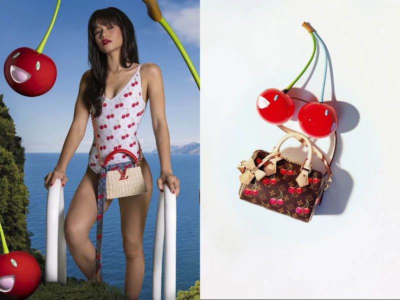 Túi xách, charm, kẹp tóc hay thậm chí là dép xăng đan trang trí cherry đều trở thành món đồ được săn lùng.