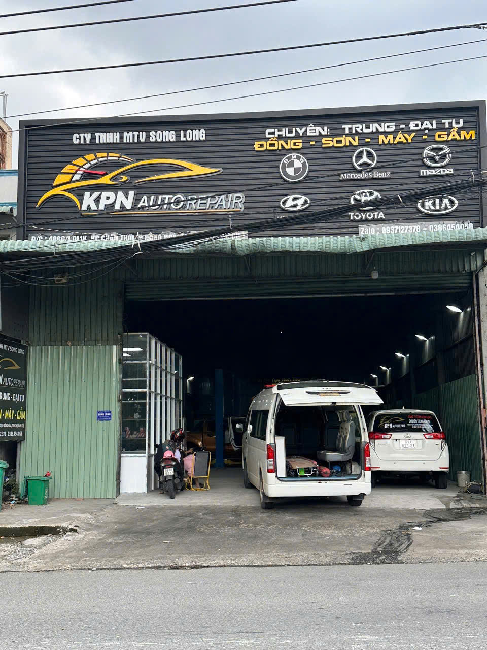 KPN Auto Repair – không gian rộng rãi, hiện đại, tại 486C/1, QL1k, KP Châu Thới, Đông Hoà, Dĩ An, Bình Dương
