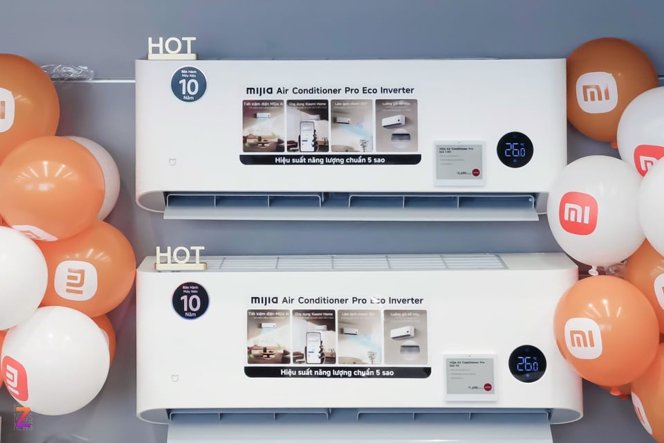 Xiaomi vừa trưng bày những chiếc máy lạnh đầu tiên tại cửa hàng tự vận hành ở TP.HCM.