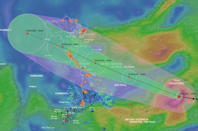  Bualoi có thể trở thành cơn bão mạnh nhất từ đầu năm, hướng đổ bộ miền Trung